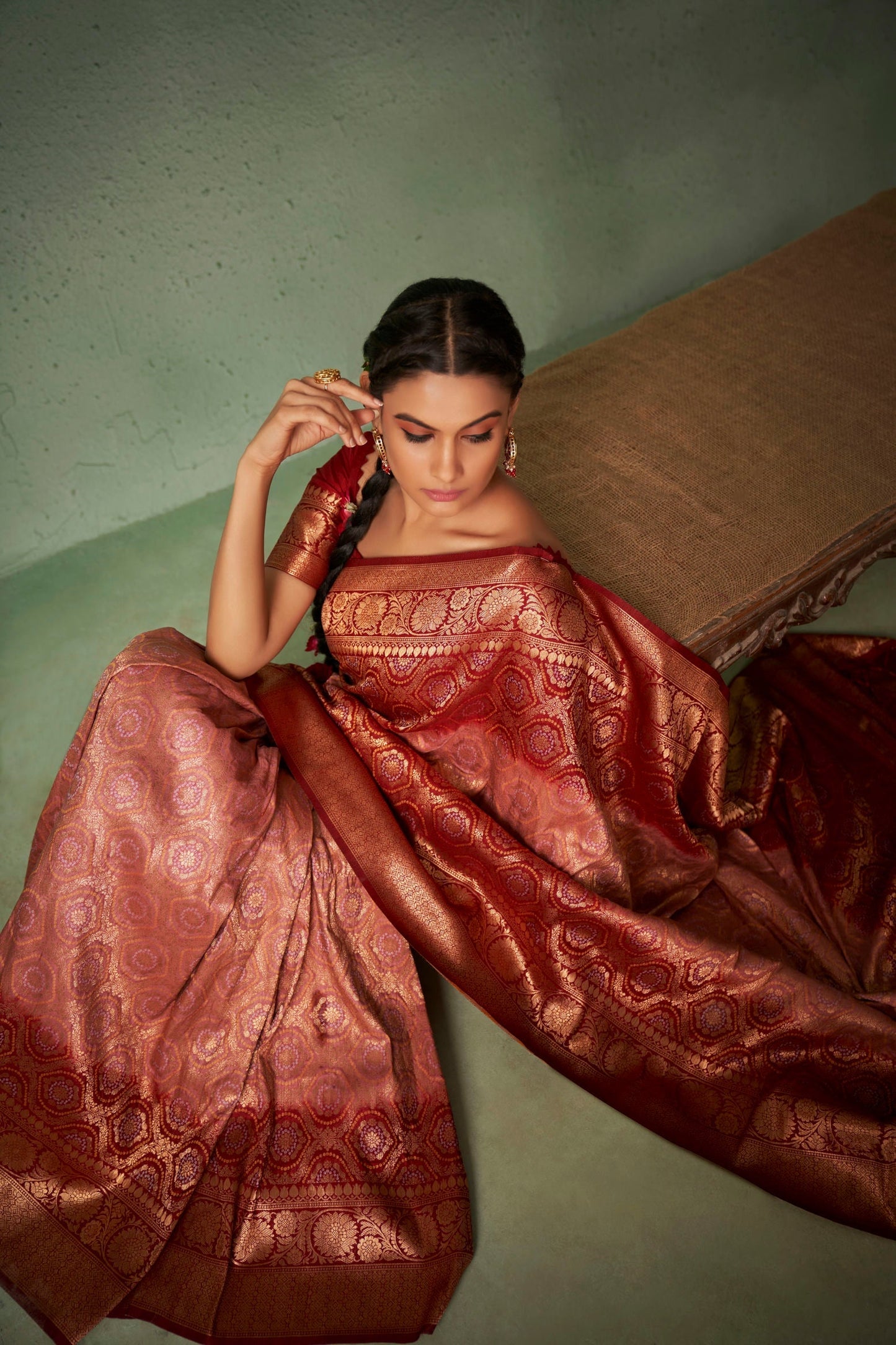 Bandhani Raw Silk