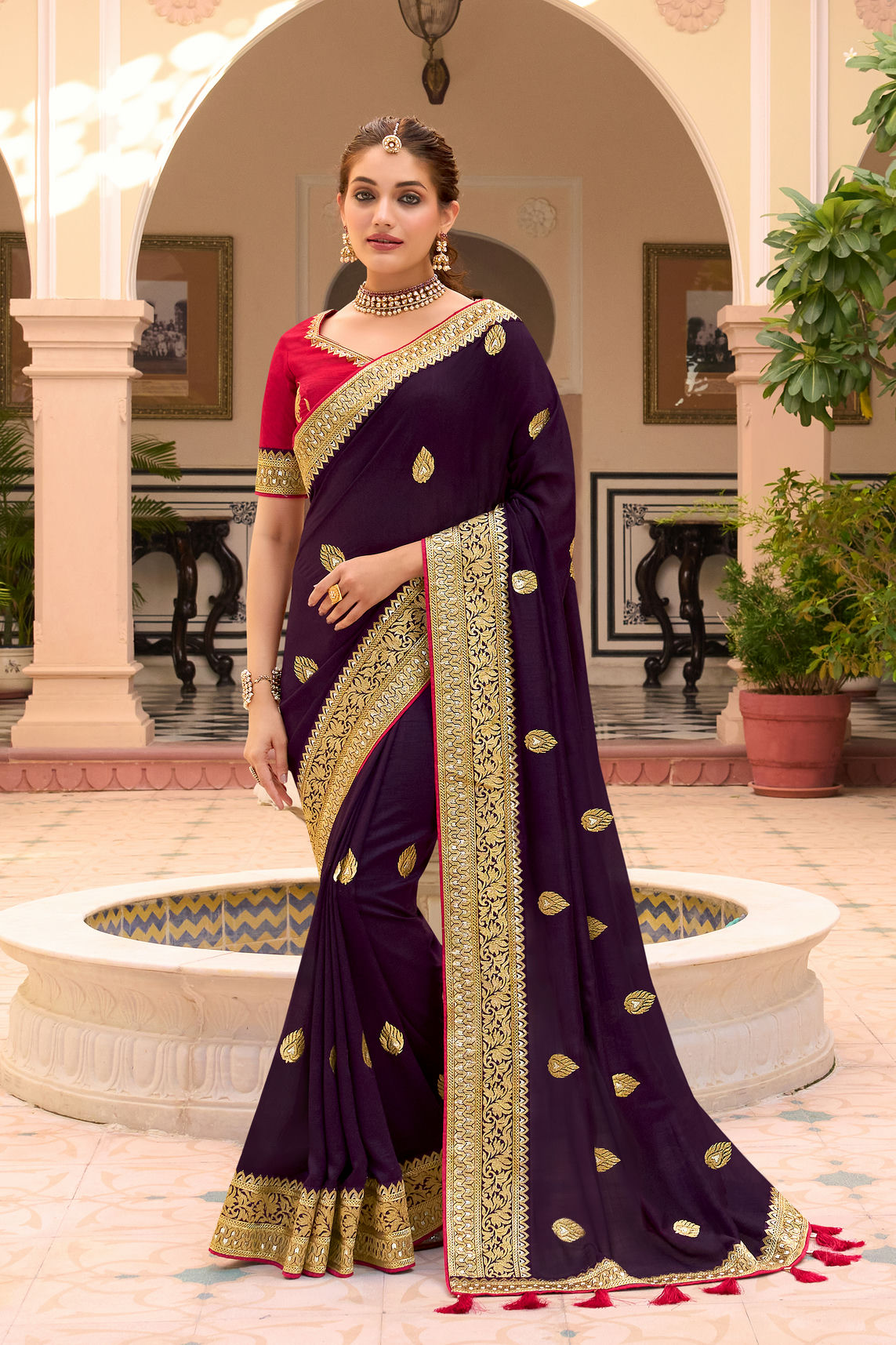 Vichitra Silk Saree