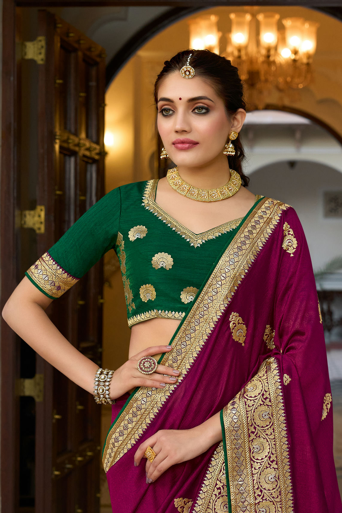 Vichitra Silk Saree