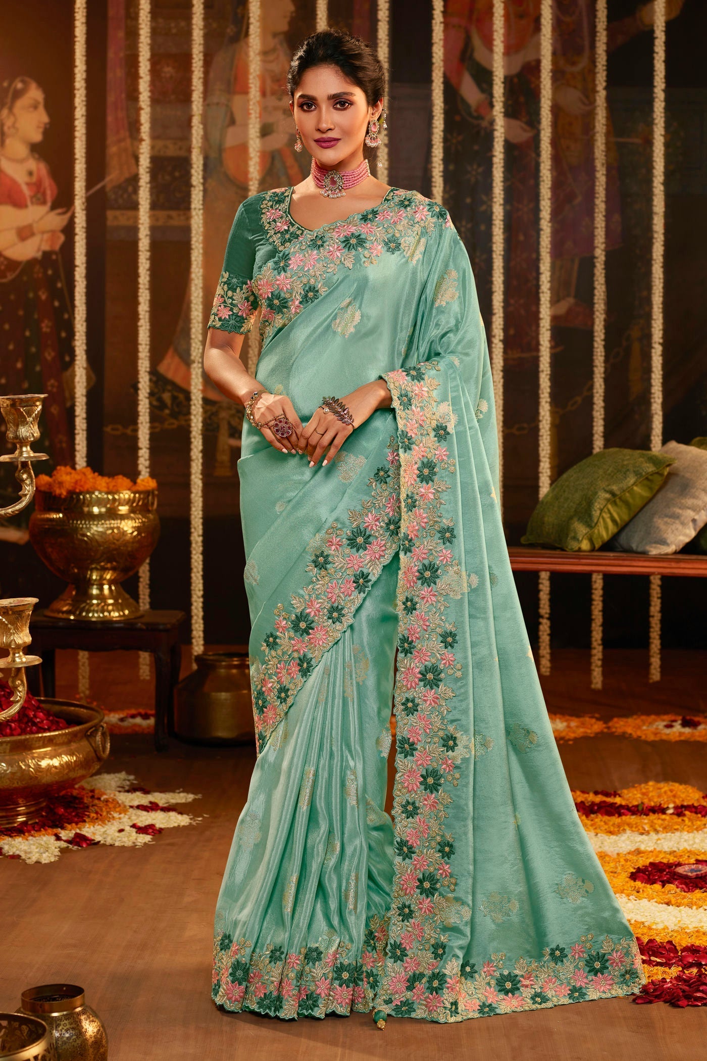 Pure Georgette Silk Saree