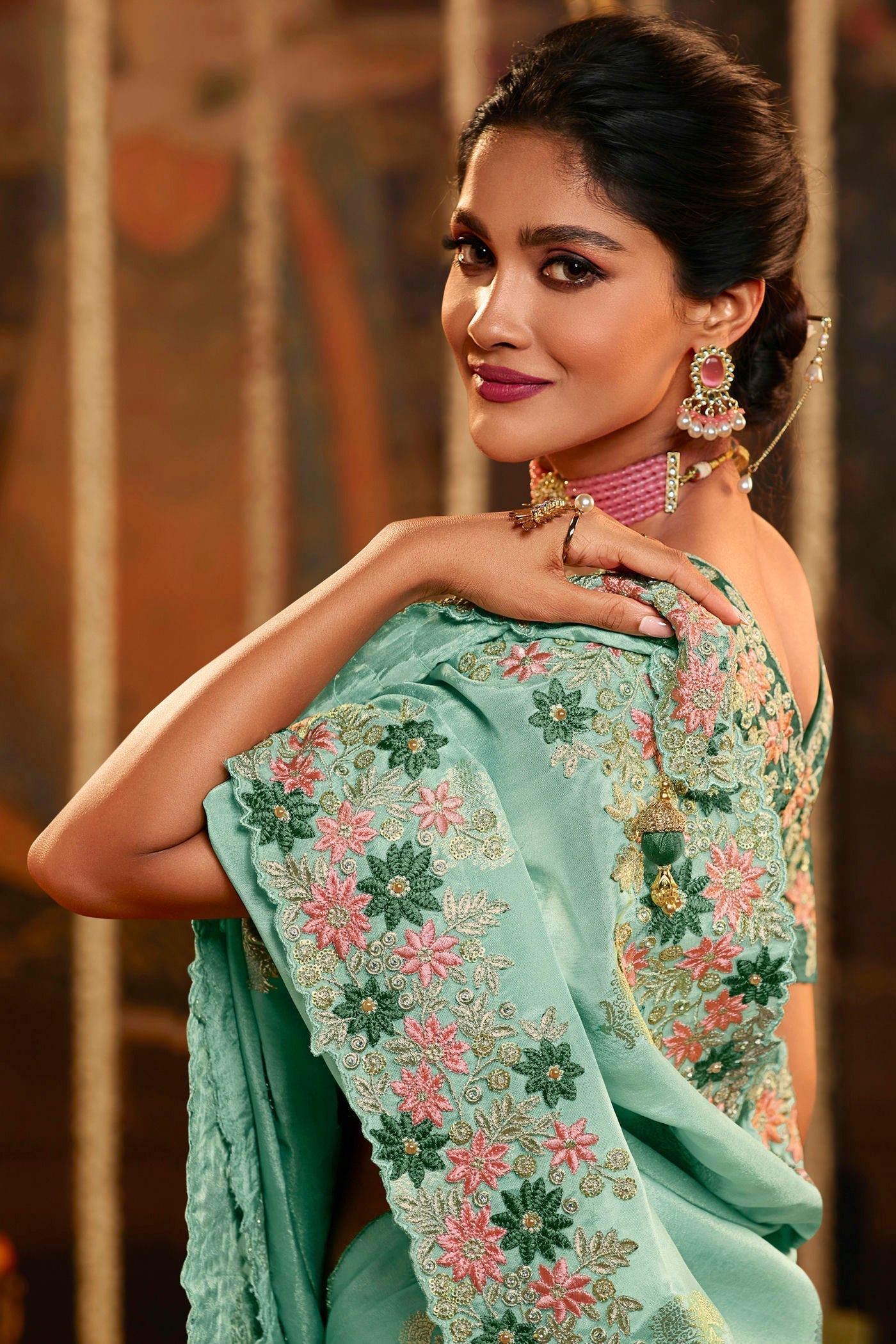 Pure Georgette Silk Saree