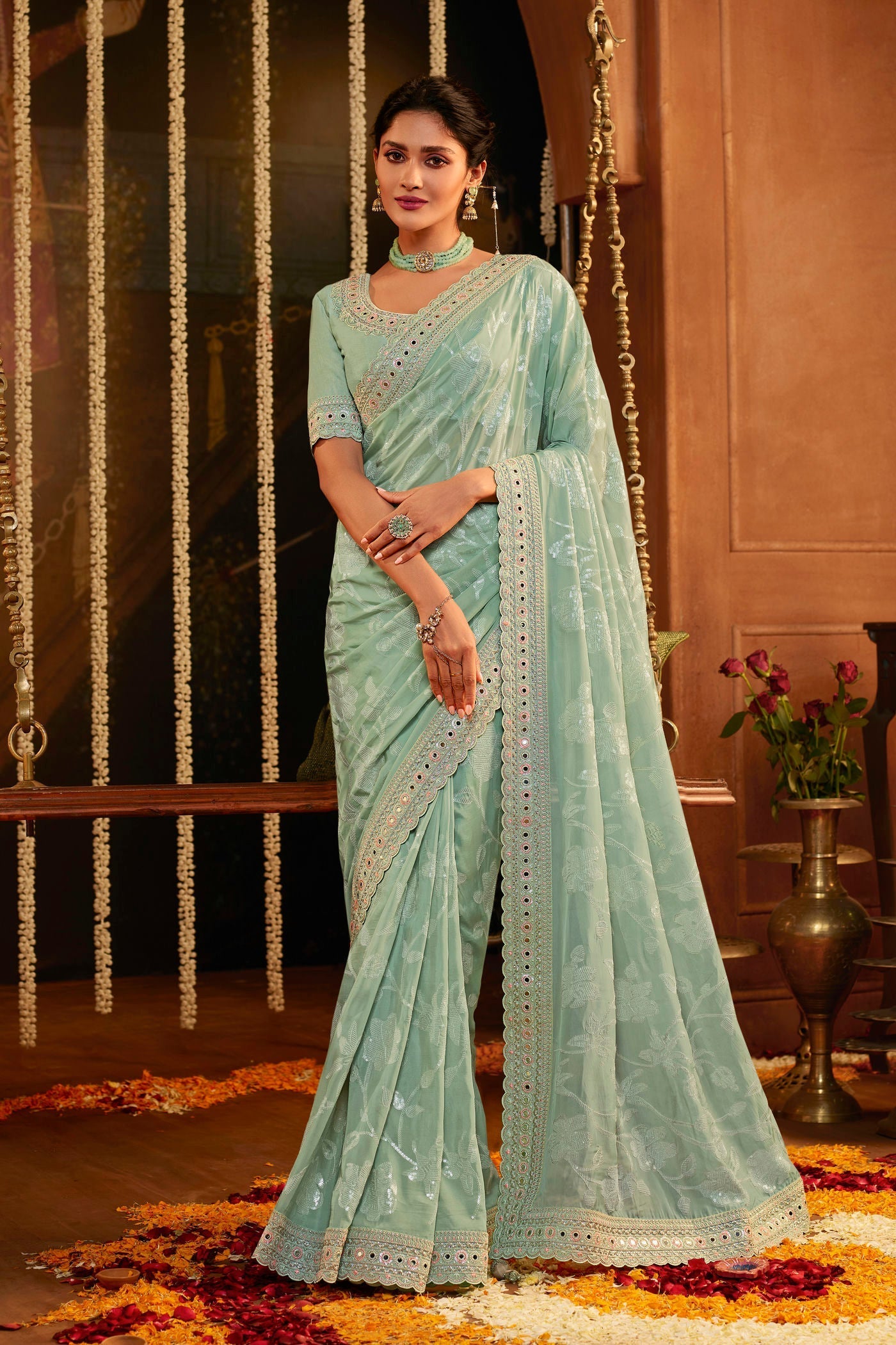 Pure Georgette Silk Saree