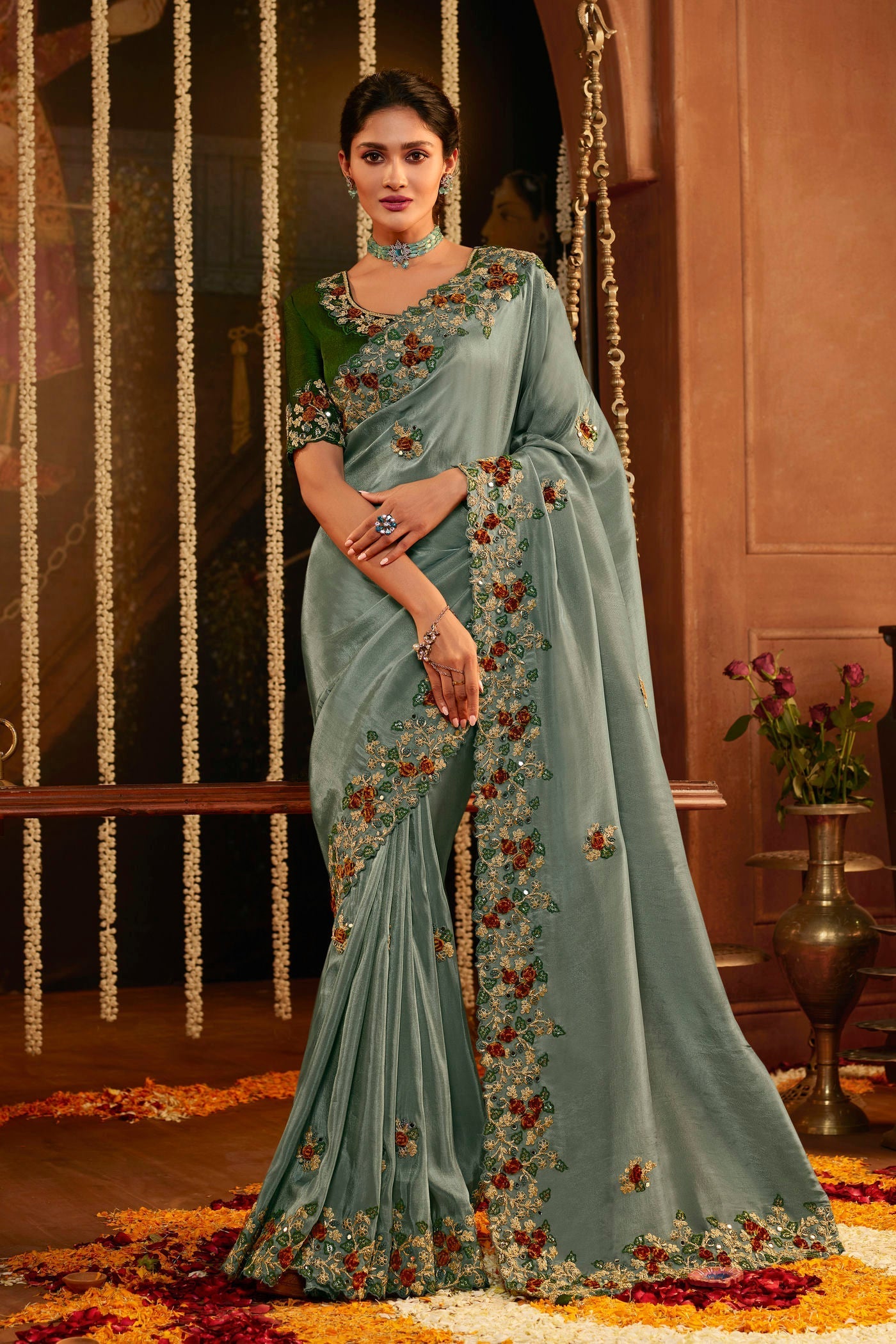 Pure Georgette Silk Saree