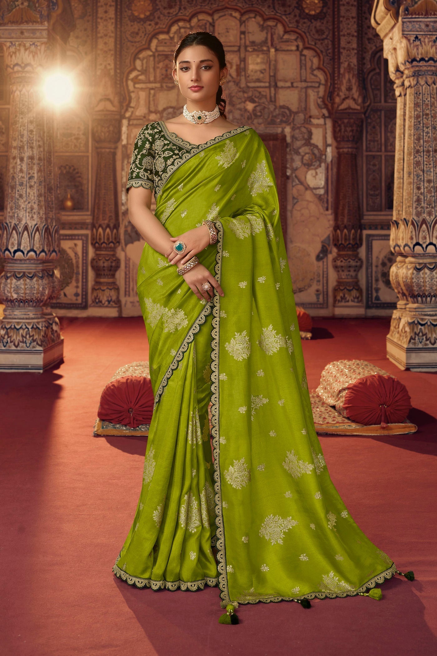 Viscose Silk saree